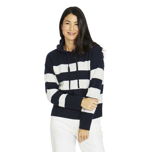 Jump Stripe Hoodie Pullover